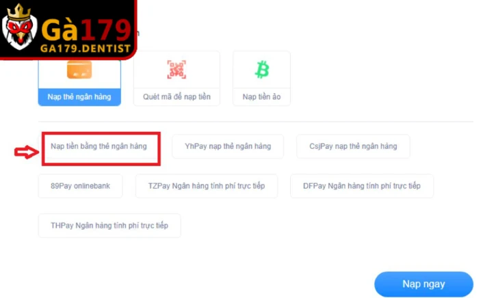 Nạp Tiền GA179 - Hướng Dẫn Thực Hiện Siêu Tốc, An Toàn